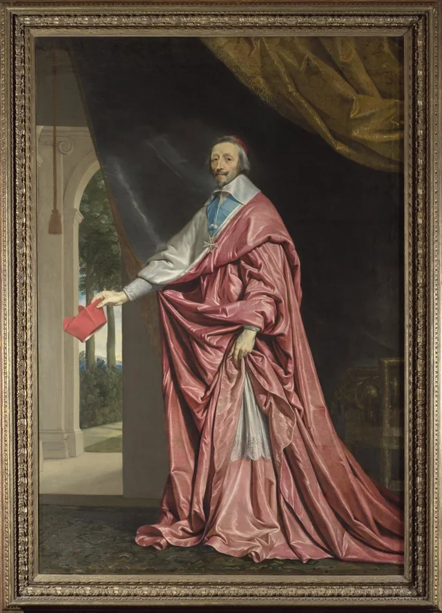 Portrait of a cardinal in a gilt frame